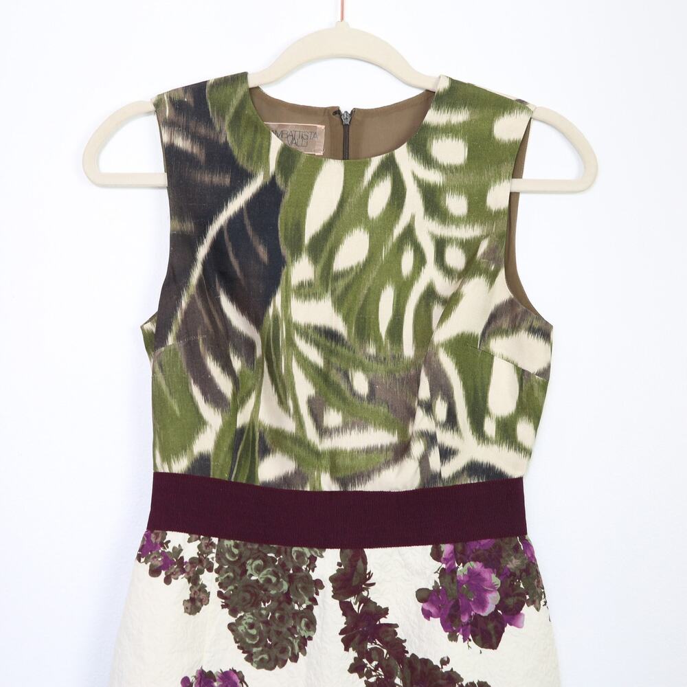 Giambattista Valli Paris Silk Cotton Dress Floral Size 38 XXS - Picture 7 of 11